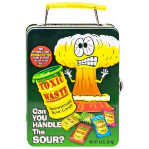 Toxic Waste Mega Lunch Box Candy Filled Tin 4.9 oz